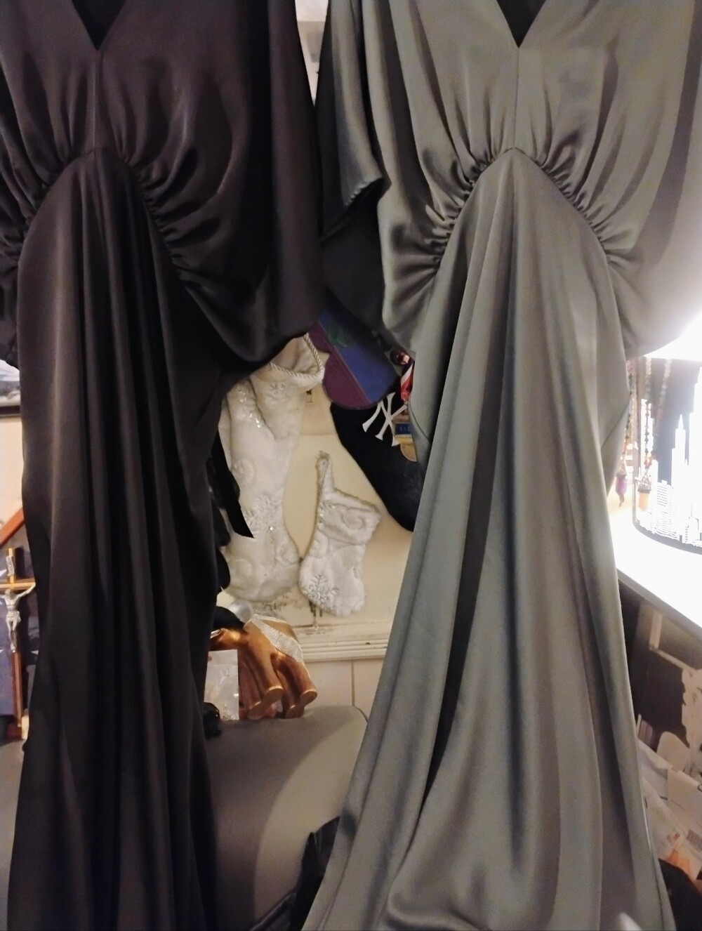 2 Women's plus Size BHLDN Maxi Dresses/ Gowns 1 Black And 1 Green U.S. Size 22 - Picture 2 of 7
